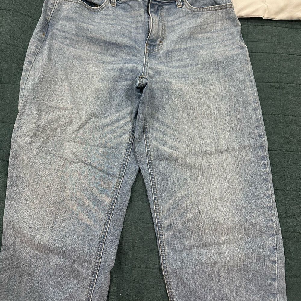 White House Black Market Light Blue Straight Leg Jeans